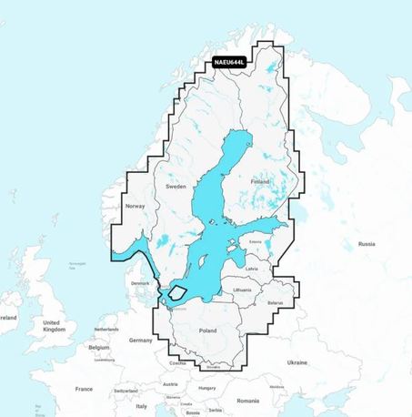 Navionics+ Karttakortti Suomen Sisävedet & Meri NA EU644L Baltic Sea